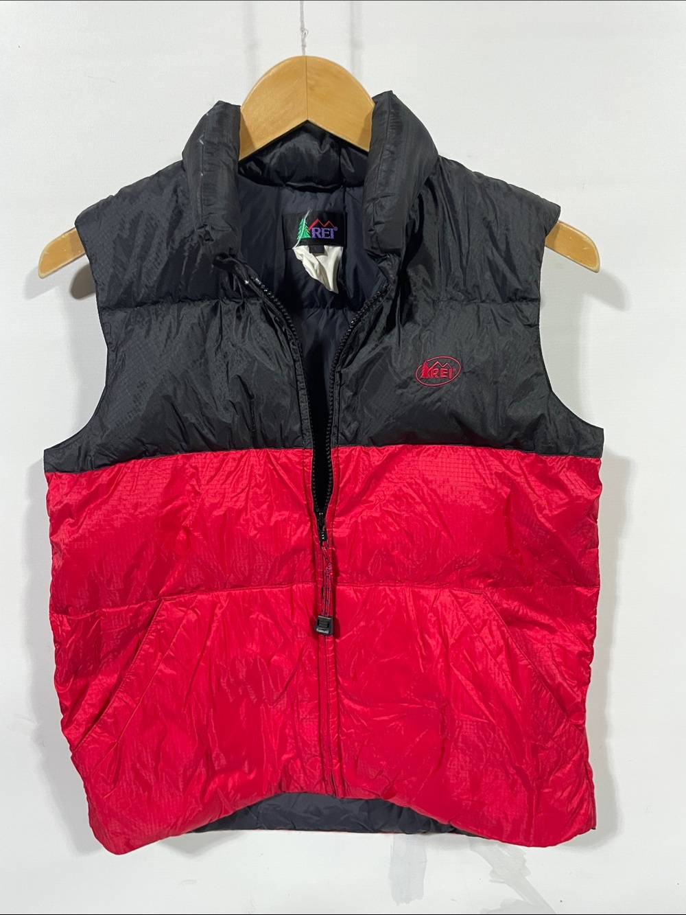 REI Red and Black Kids Puffer Vest - Packable Insulated Sleeveless